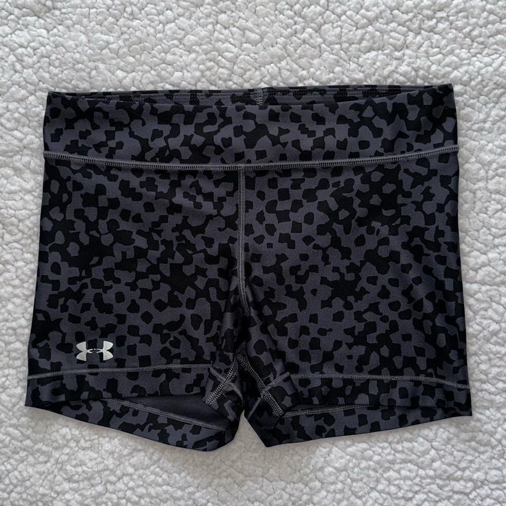 Under Armour compression short back grey workout gym CrossFit running athletic M